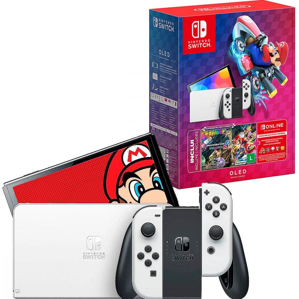 Console Nintendo Switch Oled 64GB + Mario | Casas Bahia