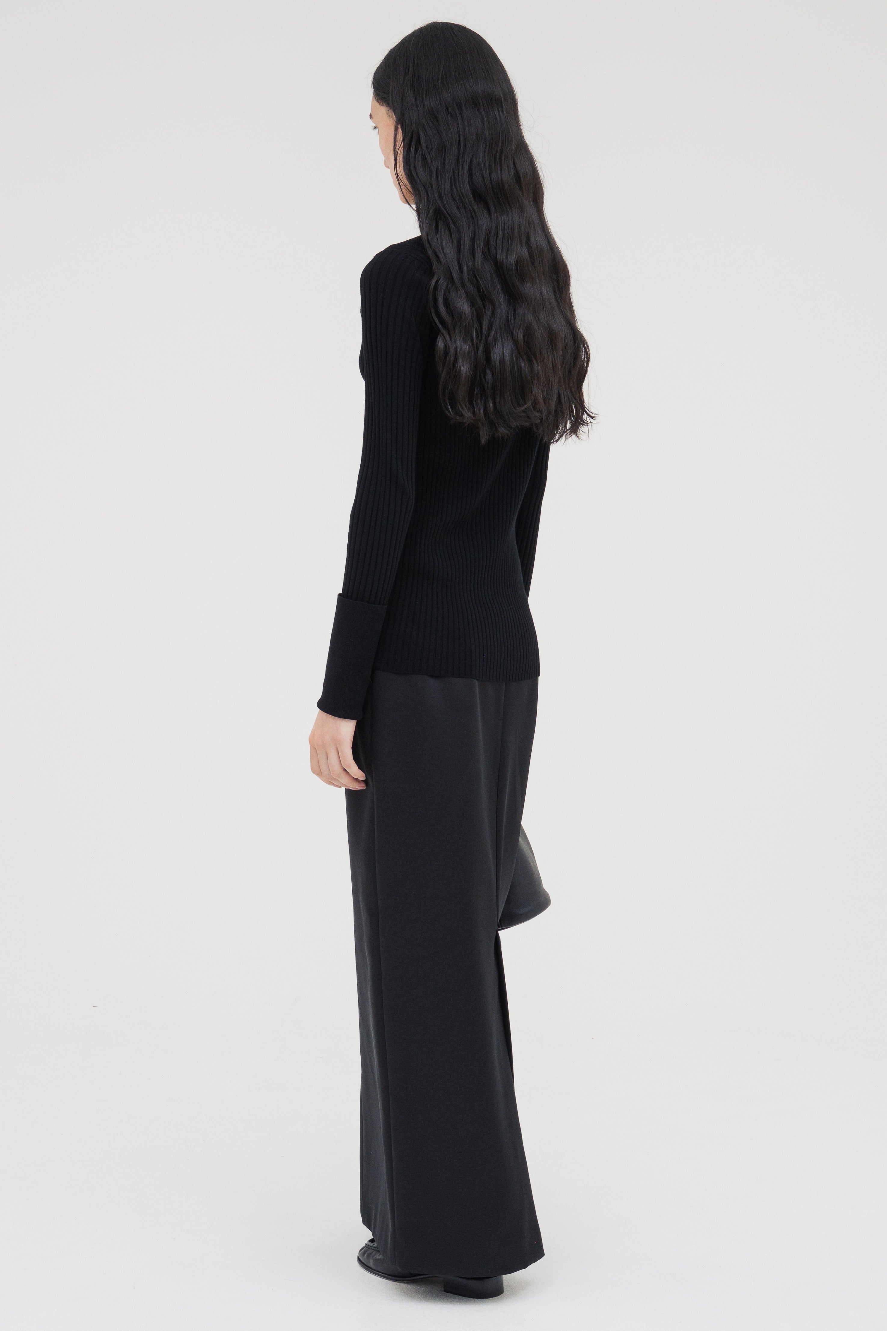 Double Satin Long Skirt / Black – (im)perf.