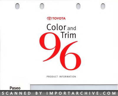 Toyota Paseo (1996-1997) Paint Colors and Brochures - ImportArchive