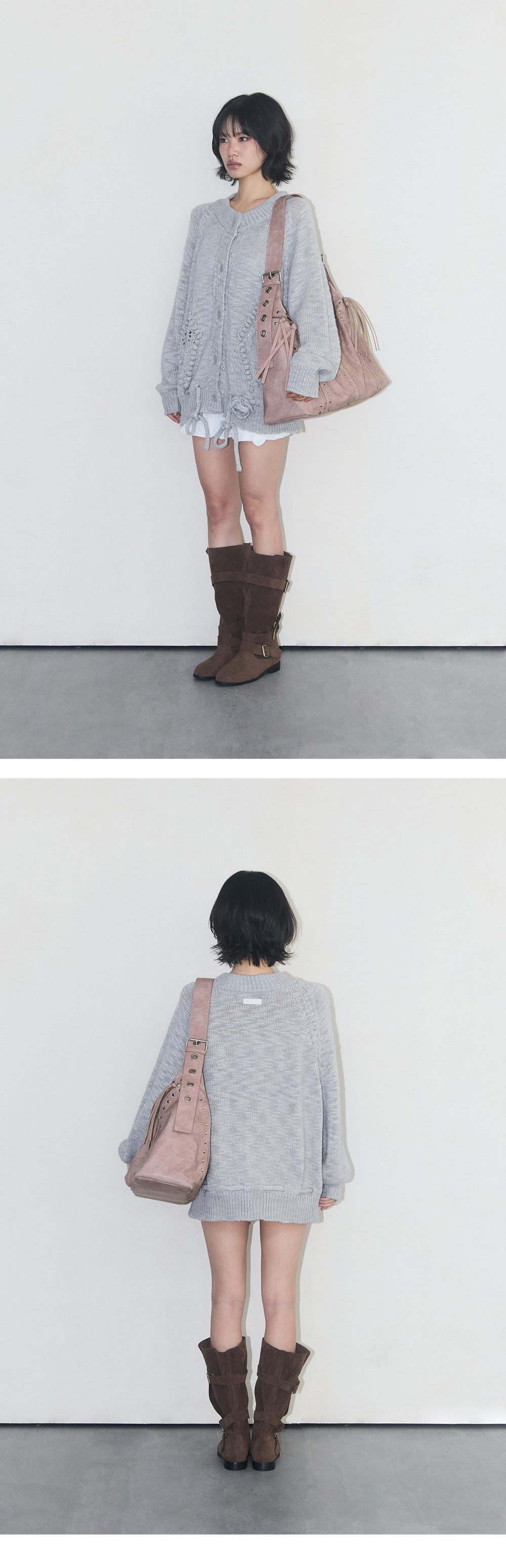 ILLIGO RIFF EYELET BIG SHOULDER BAG
