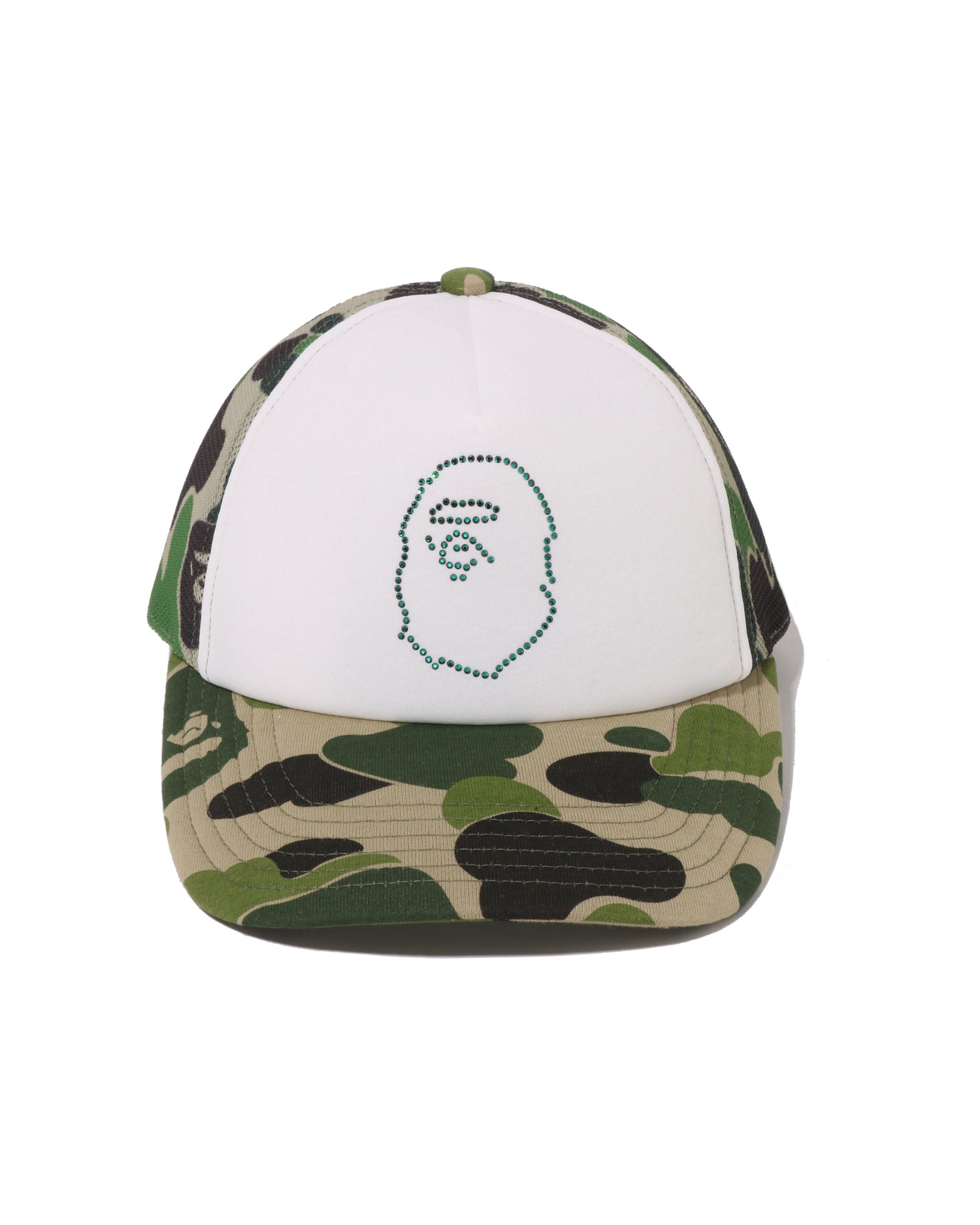 A BATHING APE® Abc Camo Crystal Stone Mesh Cap | Bape official