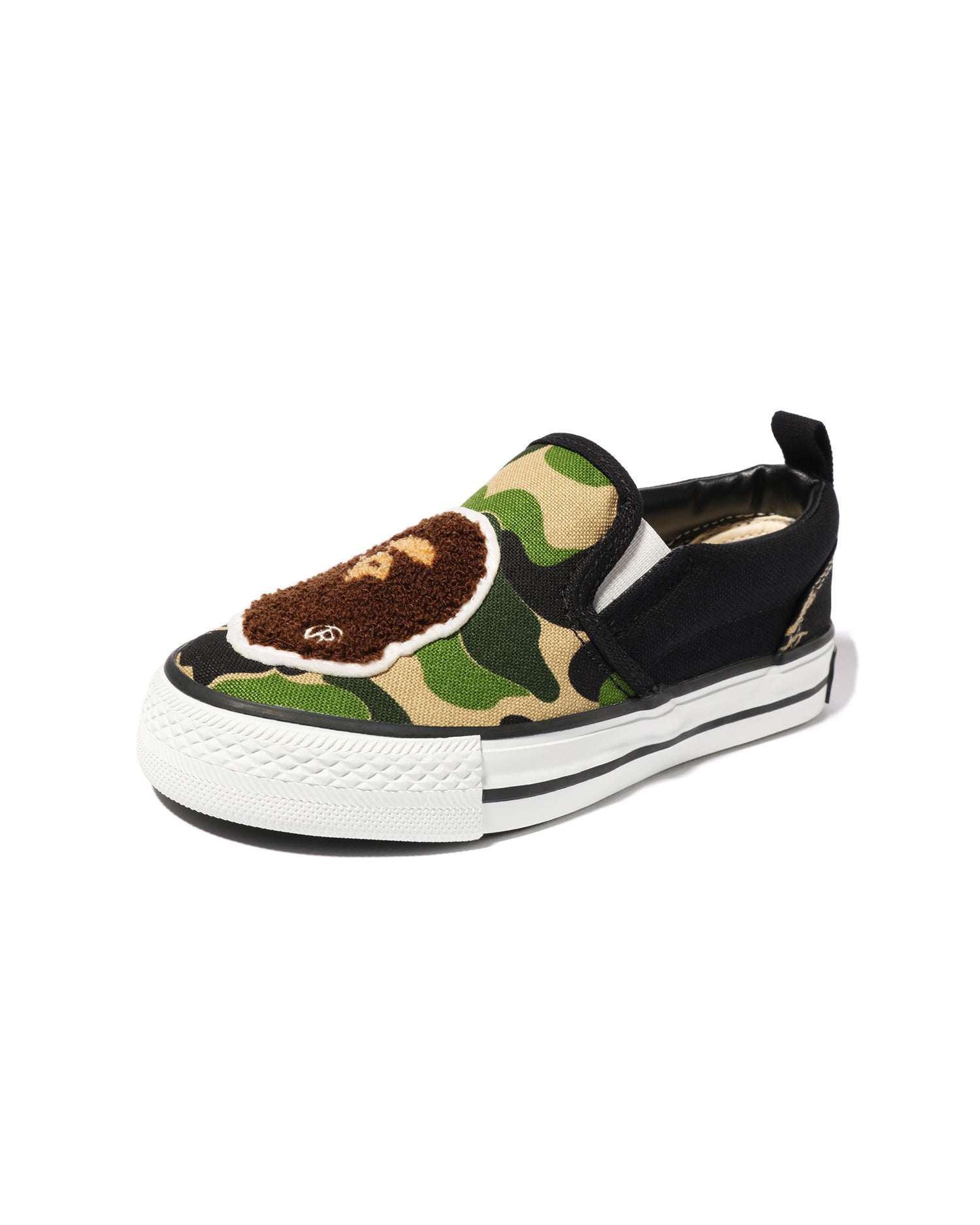 A BATHING APE® ABC Camo Ape Head Patch Slip Ons | Bape official