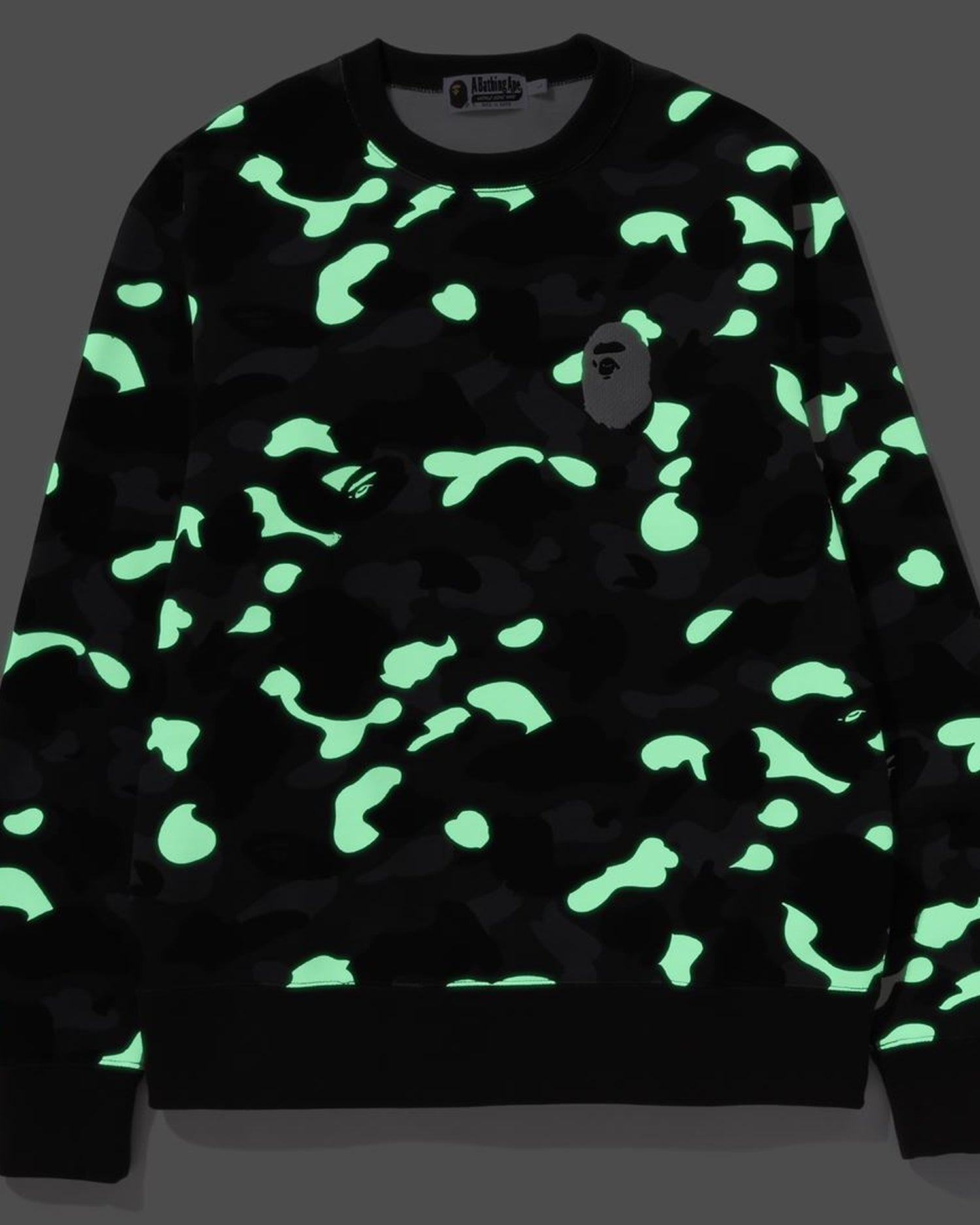 A BATHING APE® City Camo Large Ape Head Crewneck | Bape official