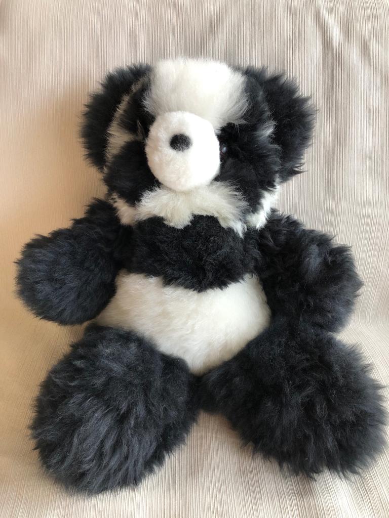 アルパカ毛100％ テディベアパンダ ぬいぐるみ くま teddybear