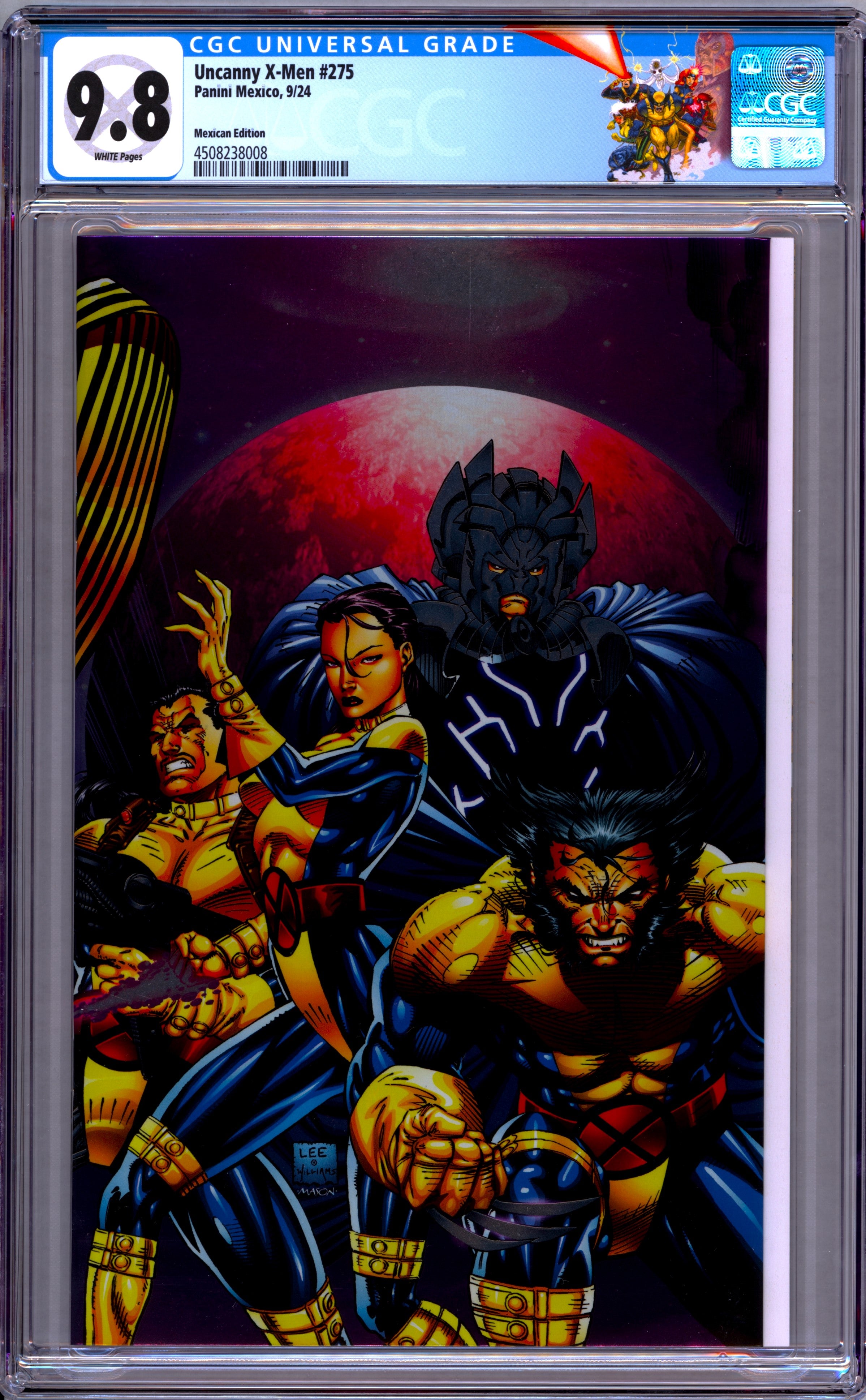 UNCANNY X-MEN NYCC WRAPAROUND REMASTERED EDITION #275 CGC 9.8 WITH