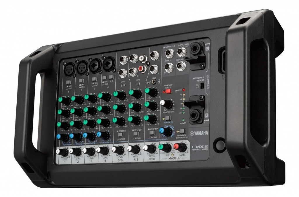 軽快に持ち運びできるコンパクト設計パワードミキサー YAMAHA EMX-2