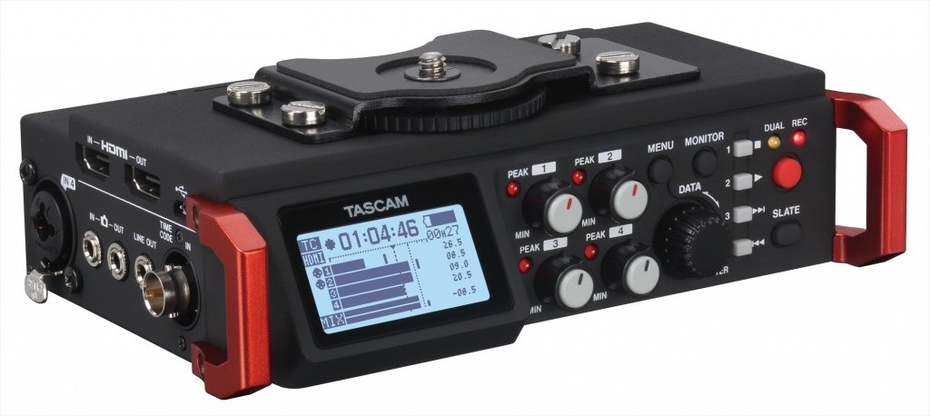 カメラユーザーのための6トラックリニアPCMレコーダー TASCAM DR-701D