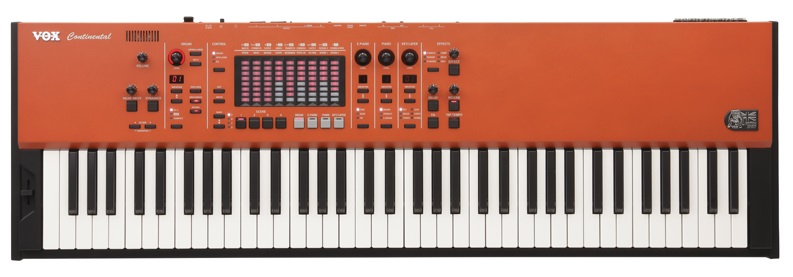真っ赤なステージ・キーボード VOX CONTINENTAL 61 / 73 発表