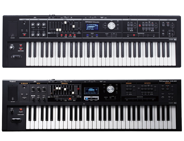 Roland VR-09-B コンボキーボードVR-09がバージョンアップ