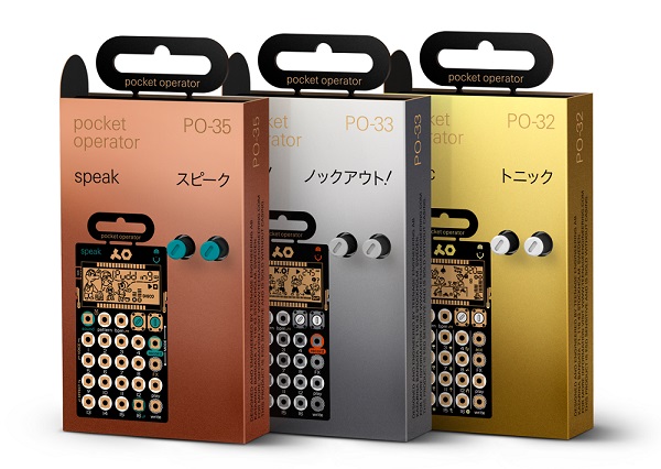 pocket operator PO-33 K.O!、PO-35 speak 発表！メタル・シリーズに