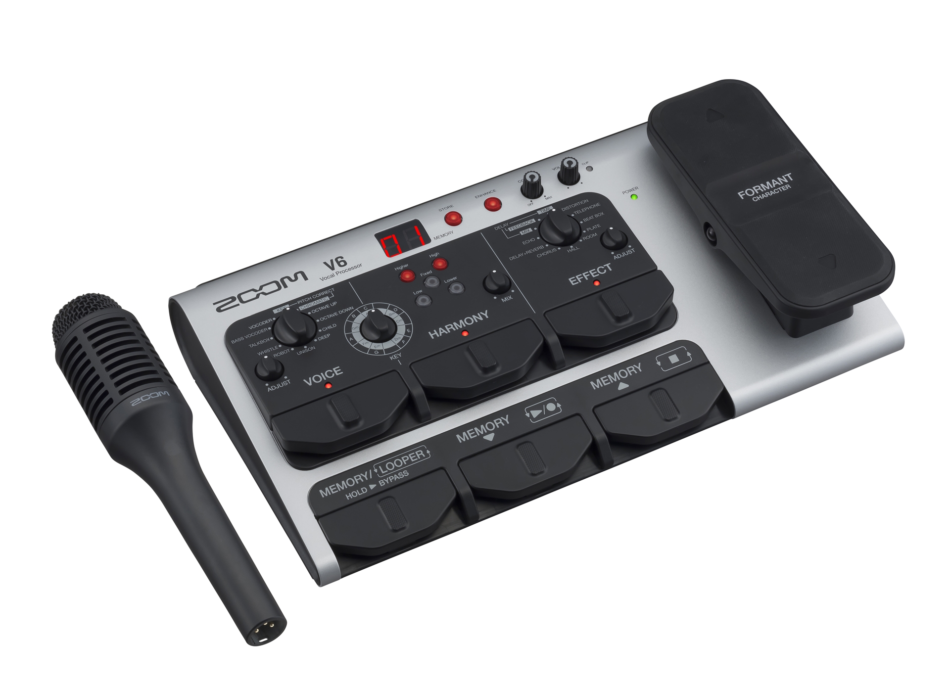 ZOOM V6 | ライブパフォーマンス用ボーカルプロセッサー（ボーカル