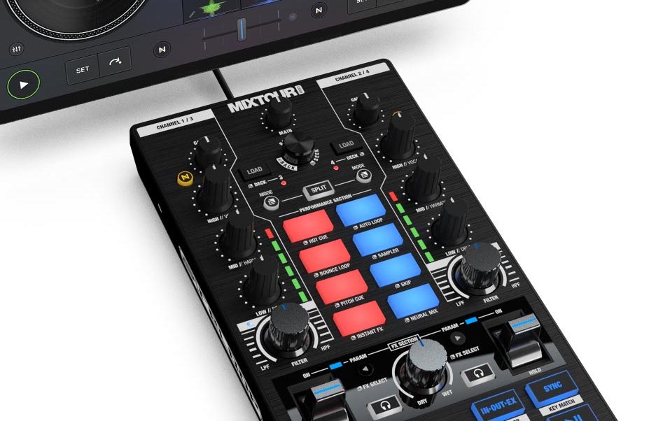 Reloop Mixtour Pro | djay Pro用の超ポータブル、オールインワン4