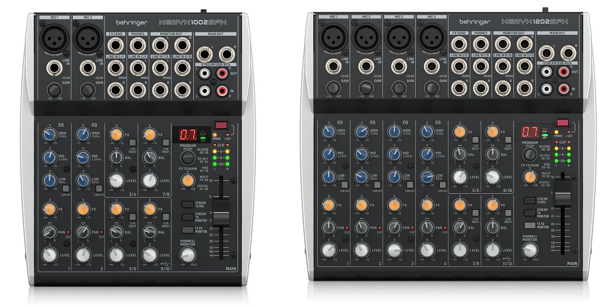 Behringer XENYX 1002SFX / XENYX 1202SFX | USBストリーミング