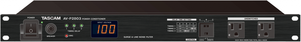 TASCAM AV-P2803 日本国内専用パワーディストリビューター