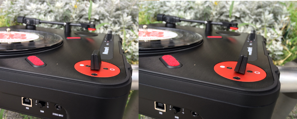 7インチレコード対応ポータブルターンテーブル Numark PT01 SCRATCH