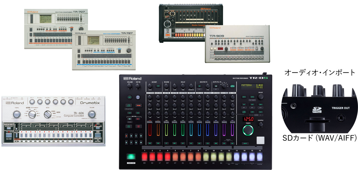 Roland TR-8S 発表 ！歴代TRサウンドとインポート機能を追加したTR-8