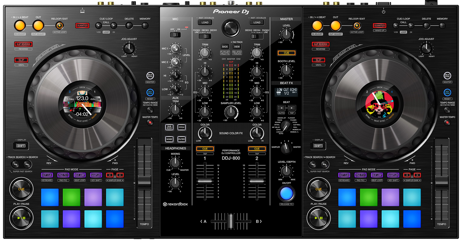 Pioneer DJ DDJ-800 | 上位機譲りの機能を搭載しながら軽量化したDJ