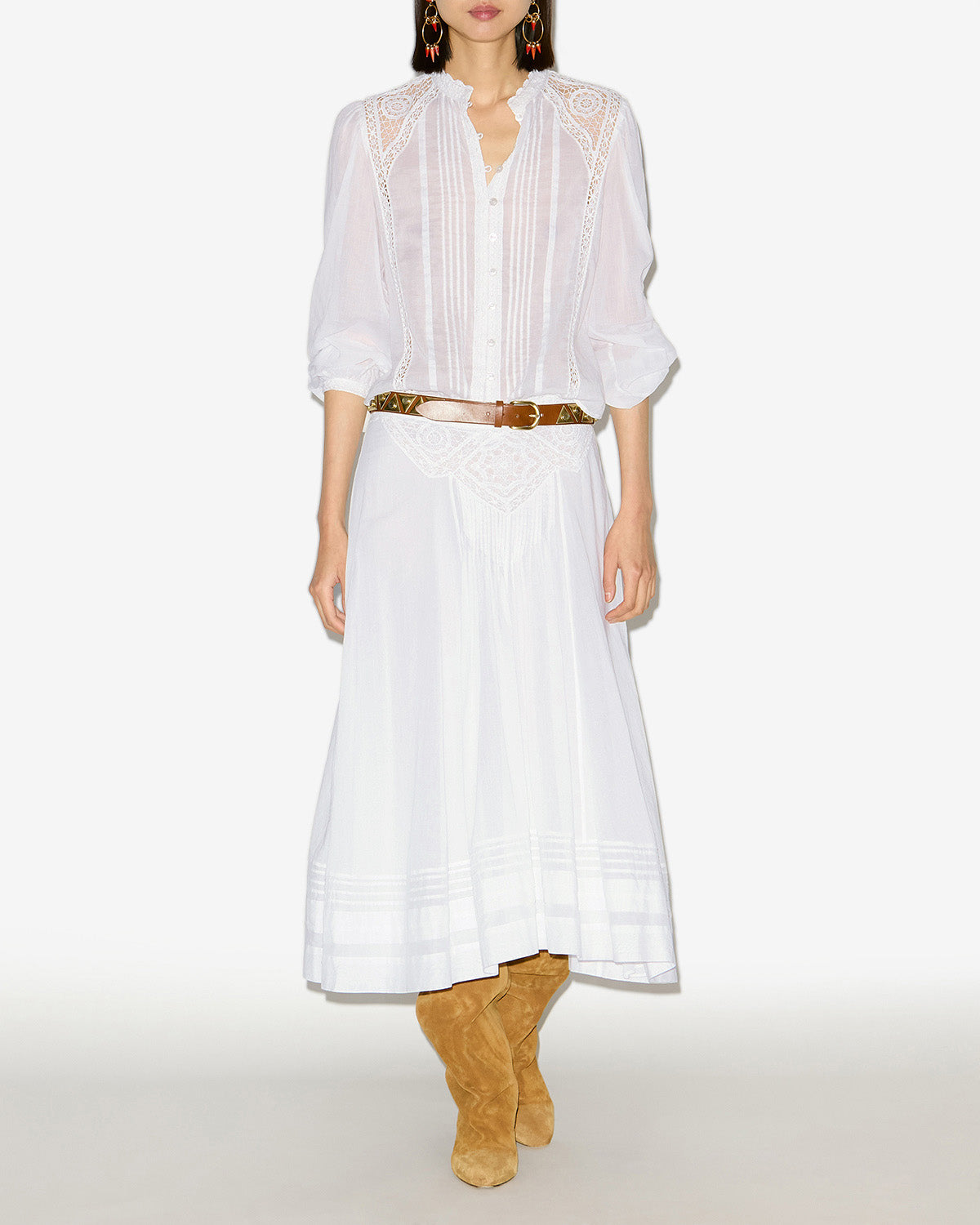 GREICY TOP Woman white | ISABEL MARANT Official online store
