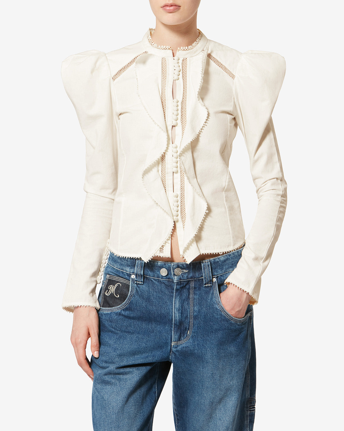 CALINA シャツ 女性 白 | ISABEL MARANT 公式サイト