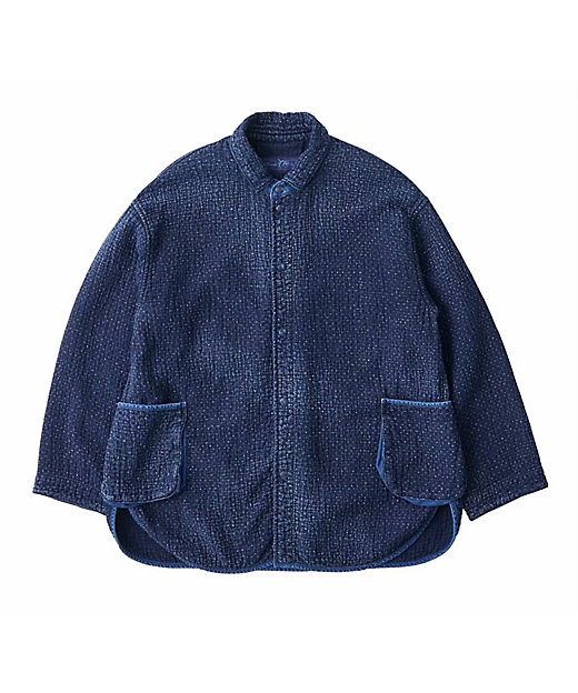 NEW SASHIKO SHIRT JACKET BLUE | PORTER