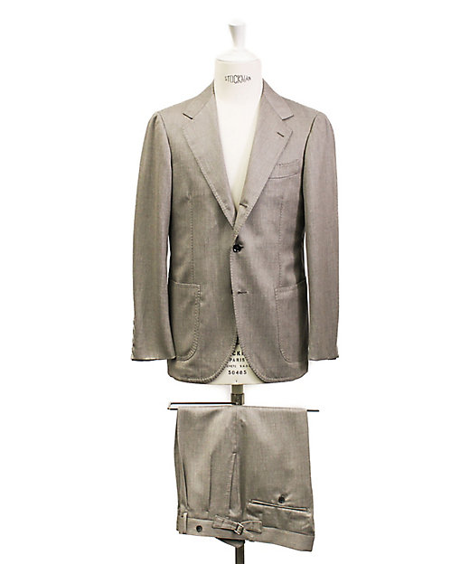 ヤクブレンドウール グレージュスーツ S／RT025F64U | RING