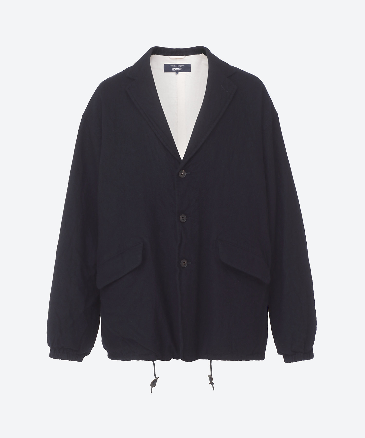 ウールサージ製品縮絨 ジャケット HPーJ105ー051 | COMME des