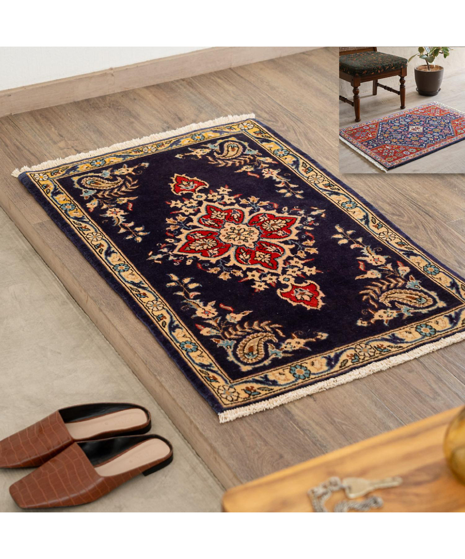 Y2023 ペルシャ絨毯 ウール 手織り 特大 412×313㎝ 工房サイン Y2023