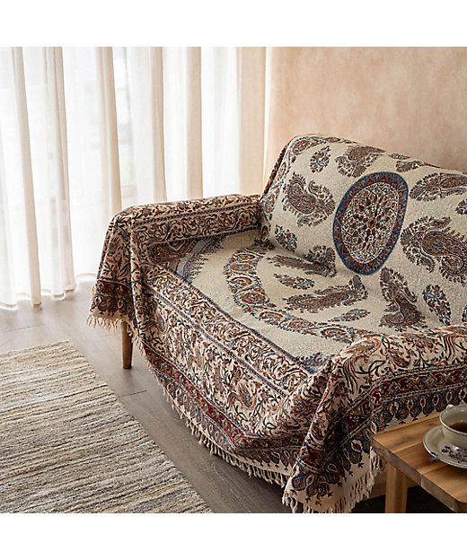 ☆手染めペルシャ更紗（マルチカバー）200×200cm 4 | 三越