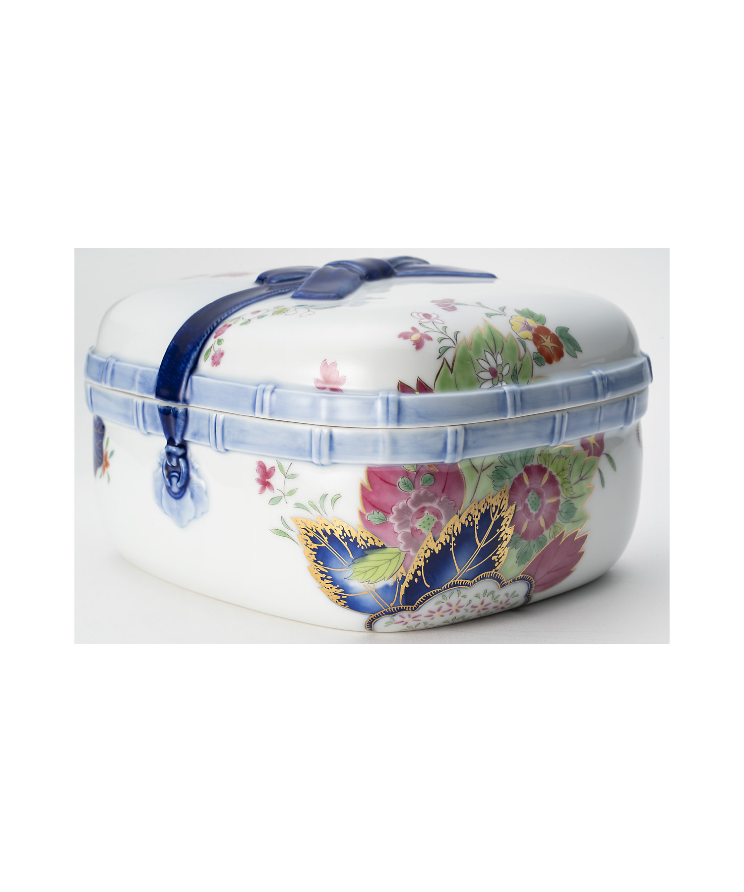 染錦絢爛草花絵 陶箱 | 深川製磁/フカガワセイジ | 三越伊勢丹