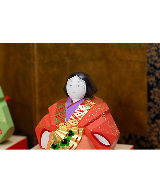 送料無料】奈良一刀彫 鐵山作 内裏雛 中 屏風付（三越） | 鐵山