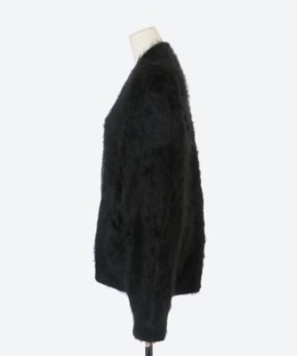 カシミヤファー7GVネックカーディガン | BLAMINK (Women