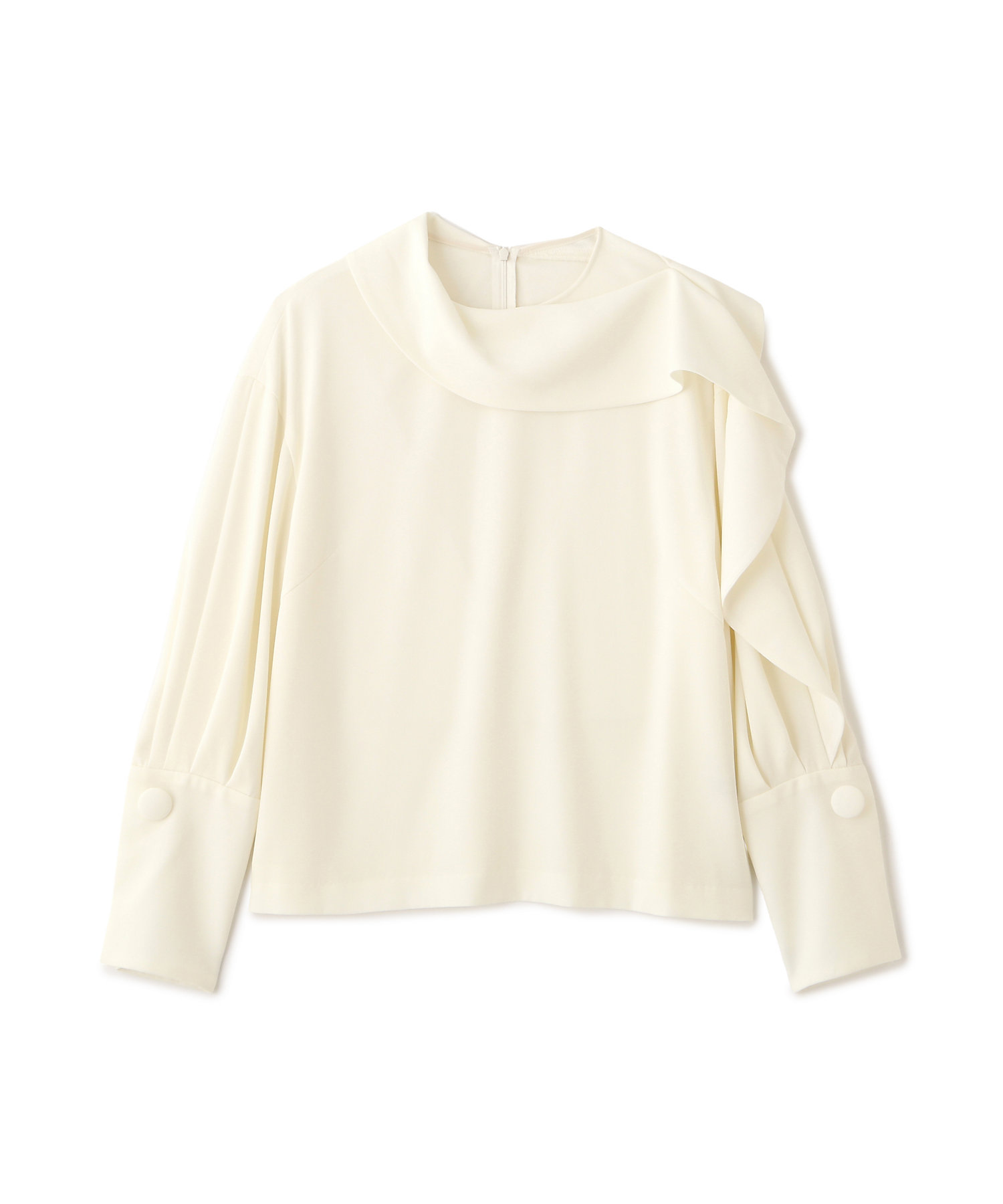 ◇バックサテンジョーゼットブラウス（5315210126） | ADORE