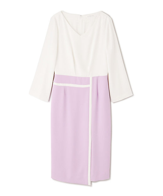 ◇バイカラーブロックワンピース（0313140345