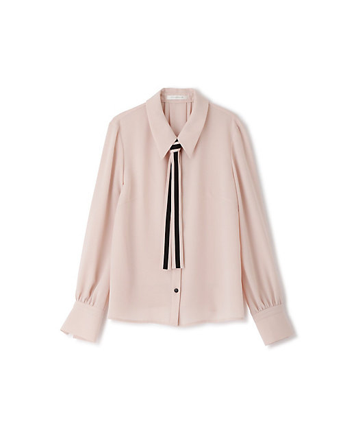 ◇バイカラータイブラウス（0313210940） | PINKY&DIANNE