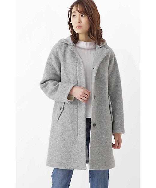 スライバーフーデットコート（0778251004） | human woman