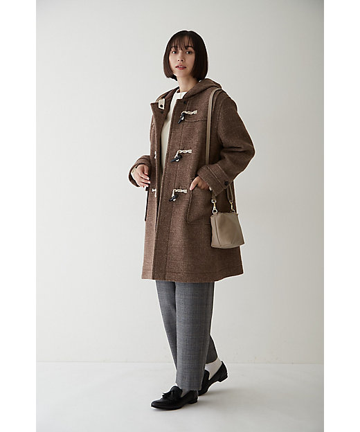 ◇ウールツイードダッフルコート（0772251001） | human