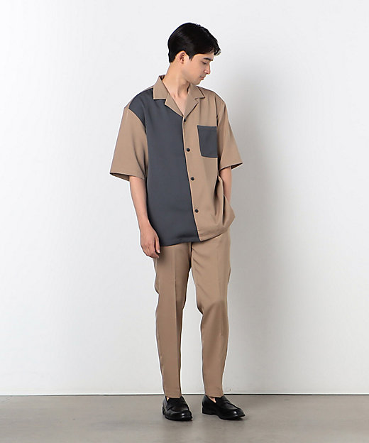 ファンクショナル バイカラー コンビ 羽織シャツ（4733II15