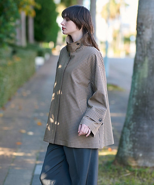 2WAY】Aラインチェックアウター（2002425501