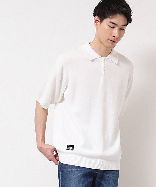 洗える】ニットポロシャツ（2002429196） | Dessin (Men