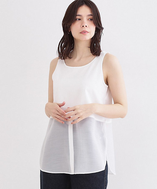 レイヤードドッキングタンクトップ【洗濯機OK