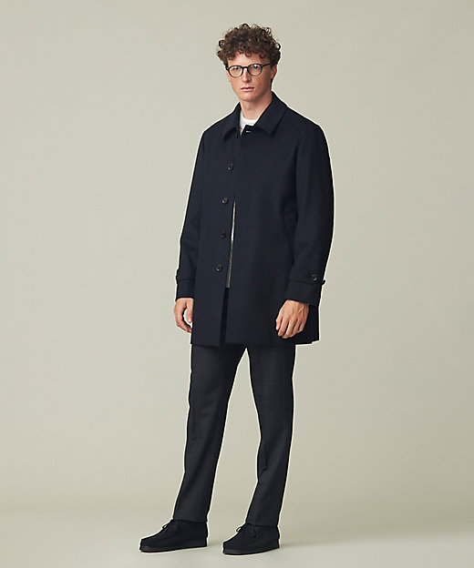 定番】ウールカシミヤビーバーステンカラーコート