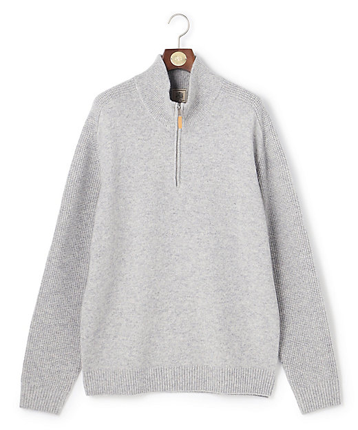 KING SIZE】【Cash Lamb's Wool】ハーフジップ