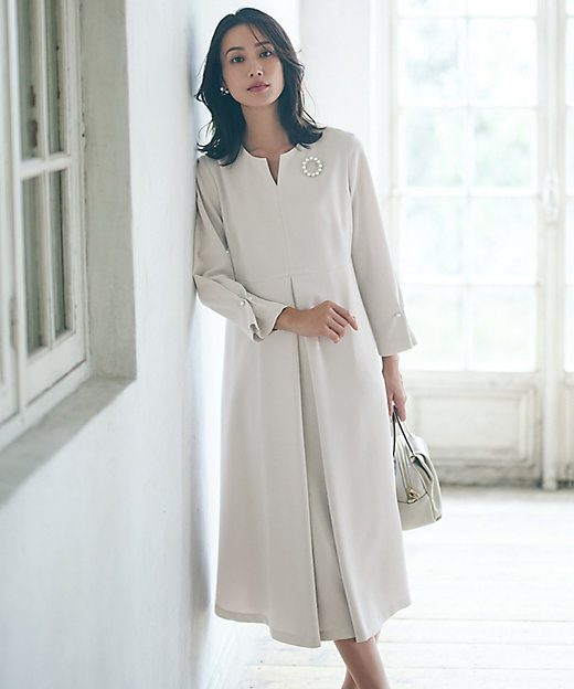 VERYコラボ 】トリアセダブルジョーゼット ワンピース