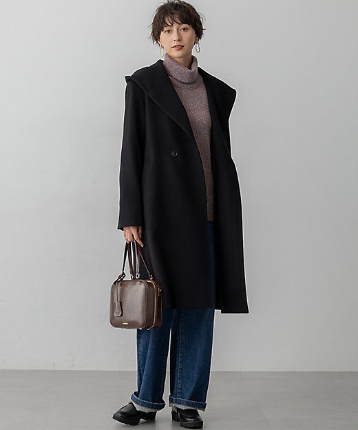 ウールカシミヤビーバー フーデット コート（SCWOGW0853