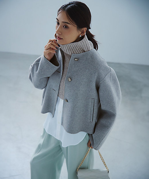 ウールリバー ノーカラーコート（SCWWCW0406） | 23区 L