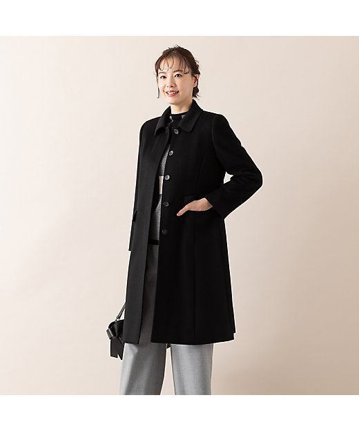 S・Mサイズ】イタリア製素材 ピュアカシミヤステンカラーコート