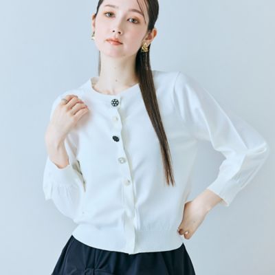 ビジューボタンカーディガン（83132601） | Rose Tiara (Women