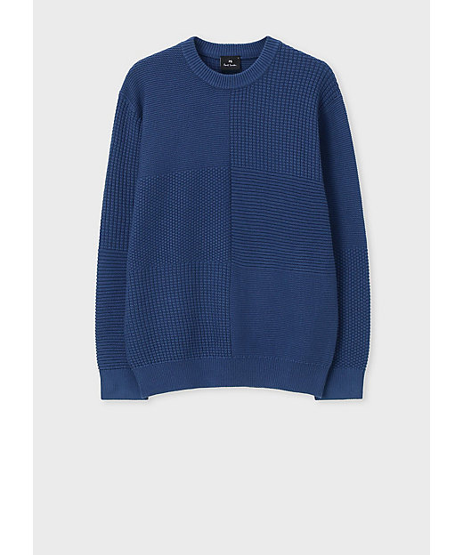 テクスチャード パッチワーク ニット（152404316Z） | Paul