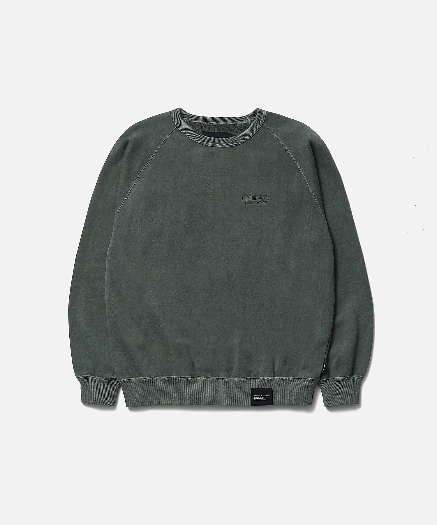 スウェット PIGMENT DYED SWEAT SHIRT LS