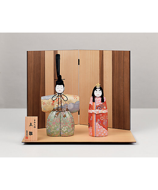 送料無料】【三越カタログNo．24】真多呂作 木目込 立雛飾りセット